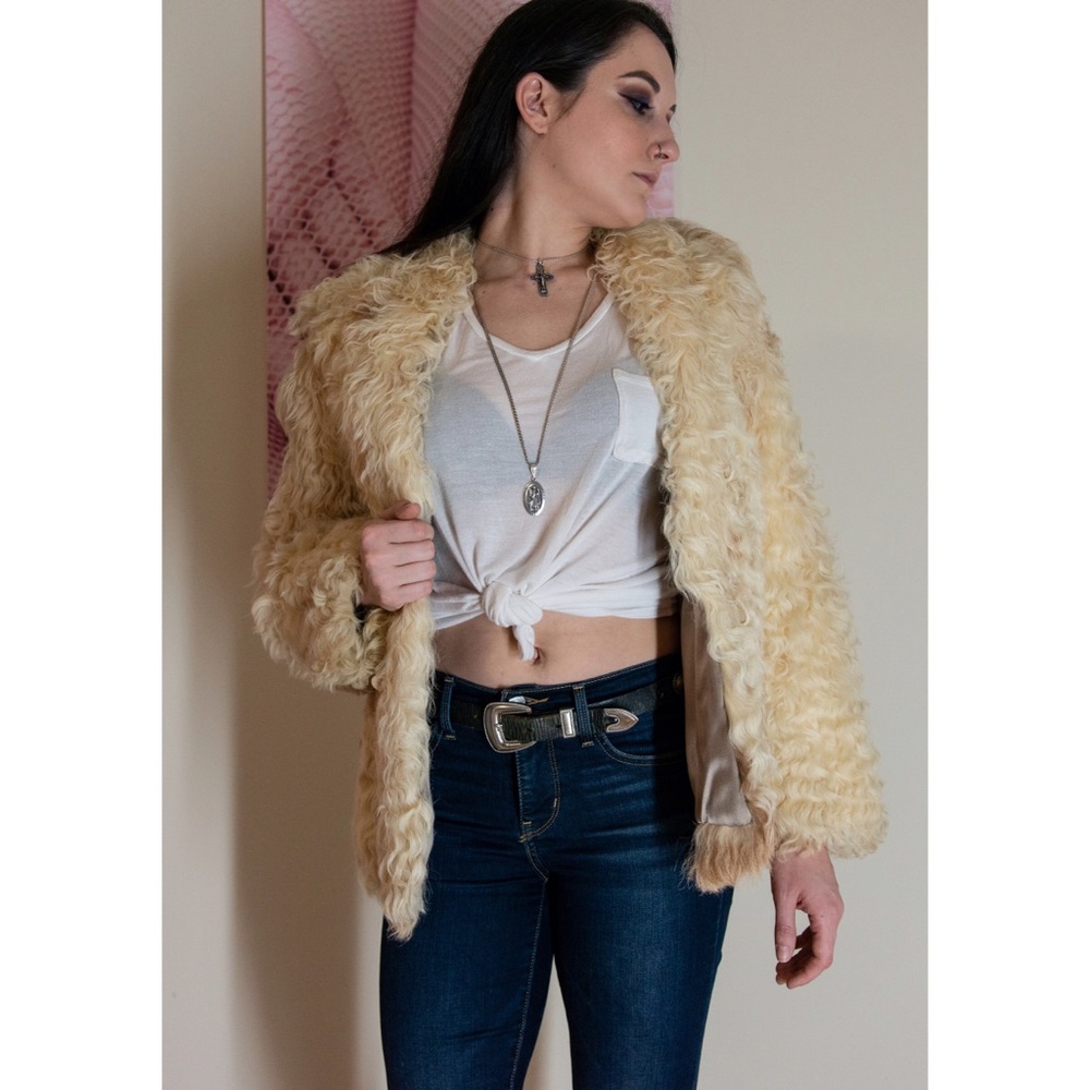 Vintage 60’s Mongolian lamb shearling / fur coat